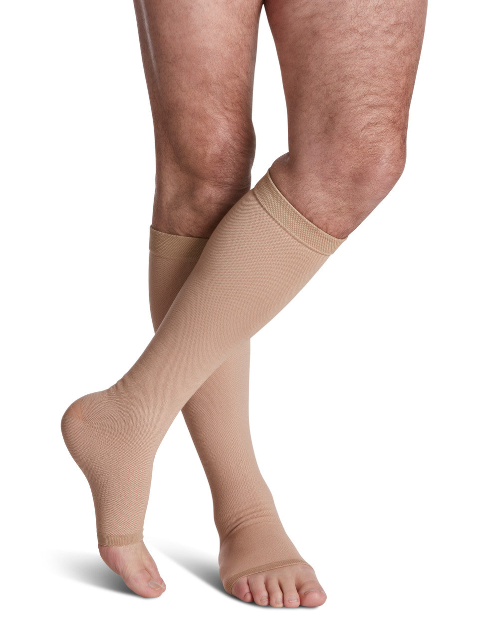 Sigvaris Natural Rubber Knee High, Open Toe 30-40mmHg - Compression Level: Extra Firm 30-40 MmHg - Unisex - Foot