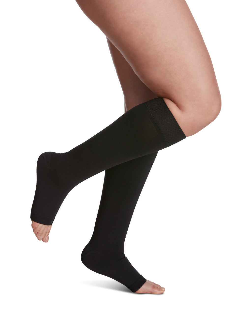 Sigvaris Secure Knee High, Open Toe 30-40mmHg - Compression Level: Extra Firm 30-40 MmHg - Unisex - Foot