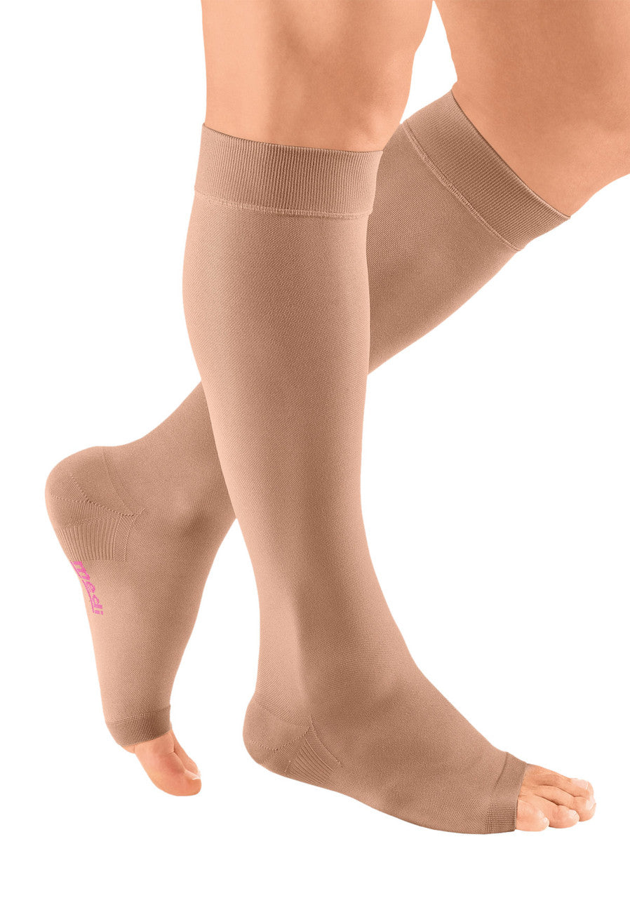 Medi Plus Knee High Extra Wide Calf 20-30mmHg Open Toe - Compression Level: Firm 20-30 MmHg - Unisex - Calf