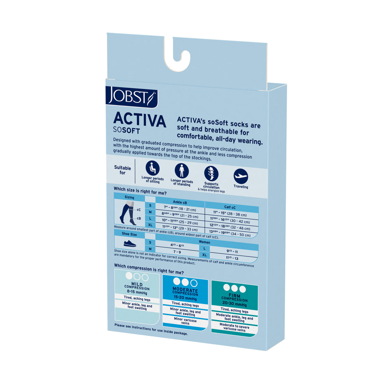 JOBST® Activa soSoft Knee Highs 20-30mmHg