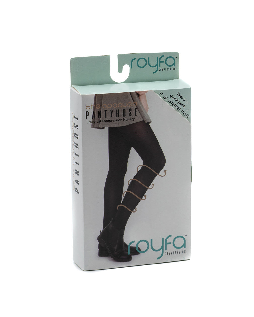 Royfa Opaque Pantyhose 20-30mmHg - Compression Level: Firm 20-30 MmHg - Female - Leg