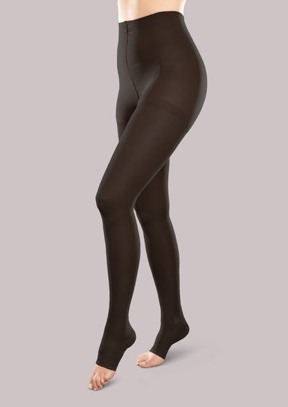 Therafirm EASE Opaque Firm Support Unisex Open Toe Pantyhose  30-40mmHg