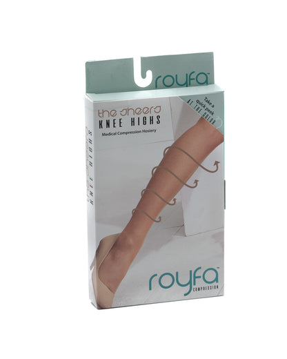 Royfa Sheer Knee High 20-30mmHg - Compression Level: Firm 20-30 MmHg - Female - Knee