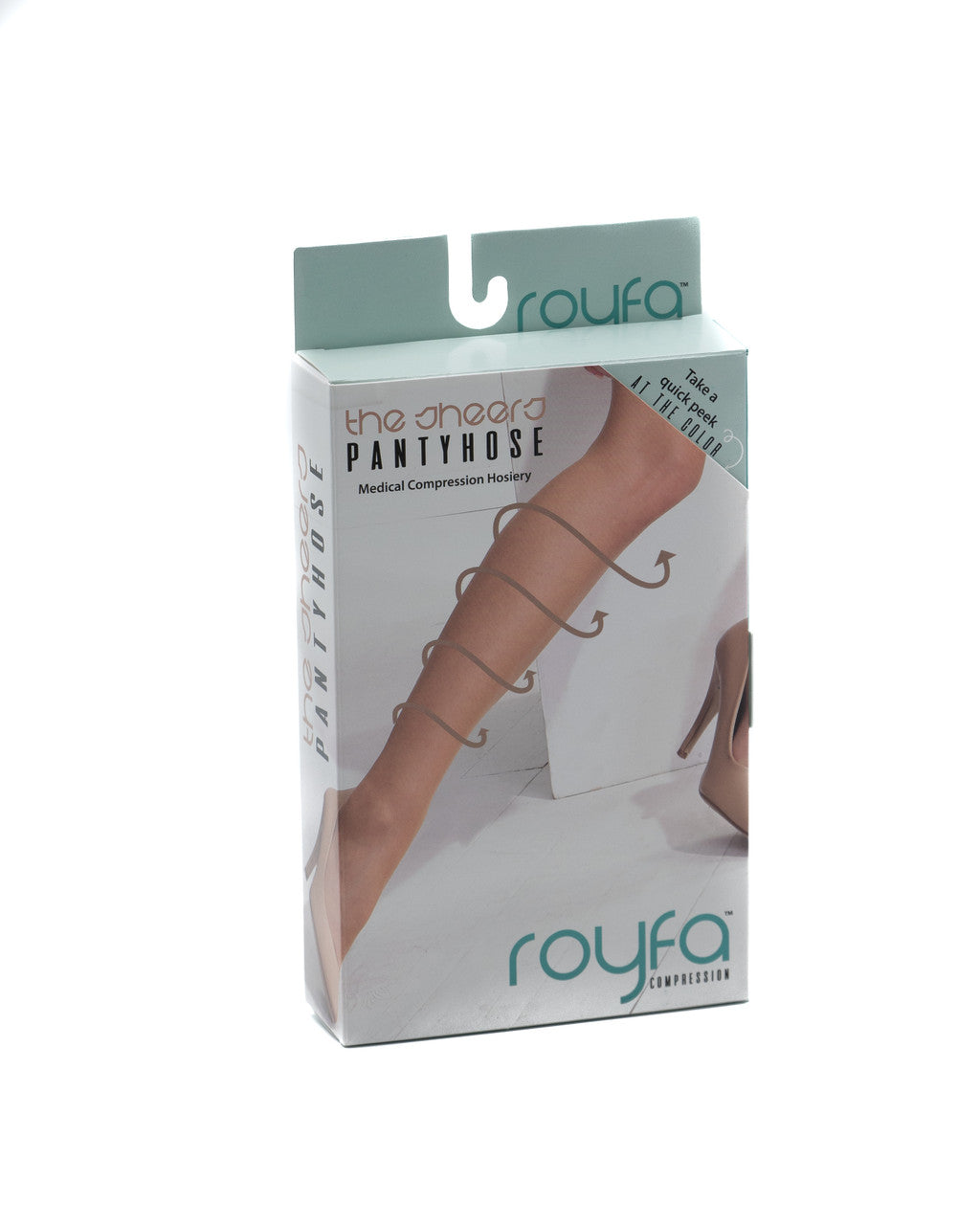 Royfa Sheer Maternity Pantyhose 20-30mmHg - Compression Level: Firm 20-30 MmHg - Female - Leg