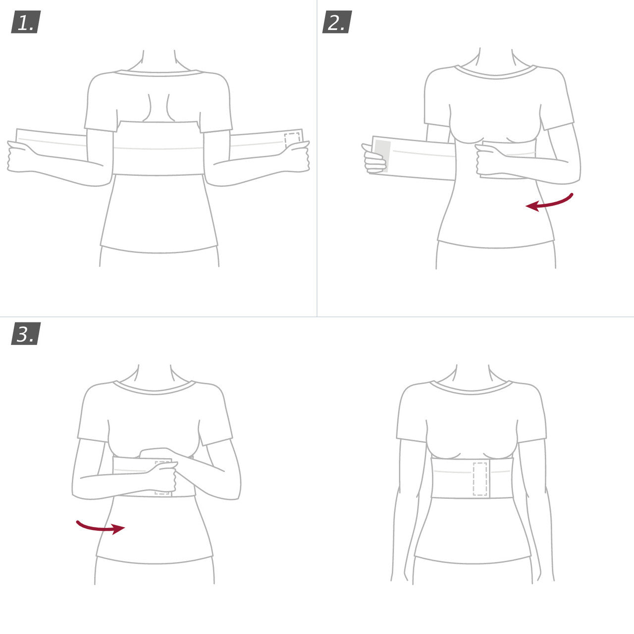 Actimove® Two Panel Rib Belt For Women