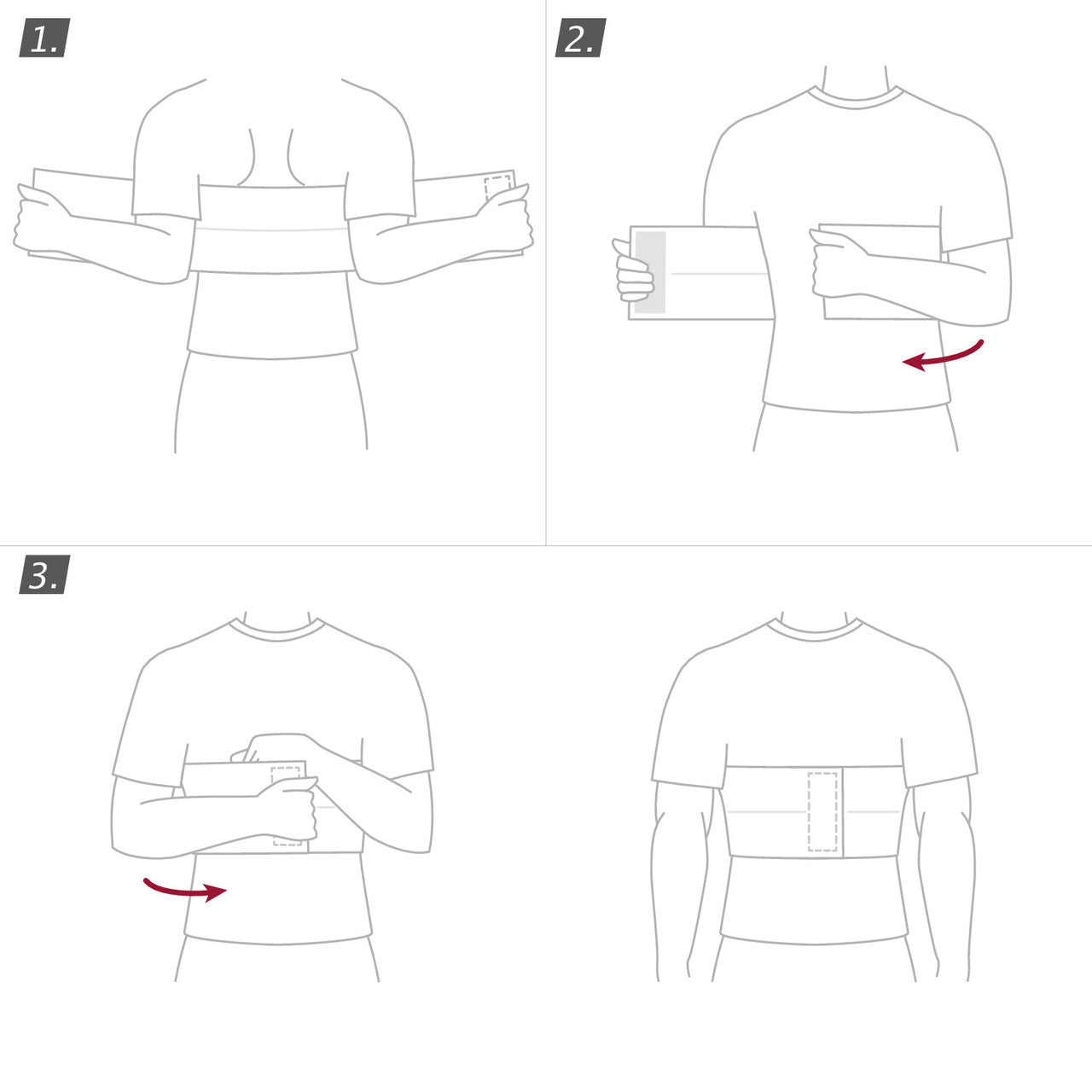 Actimove® Two Panel Rib Belt For Men