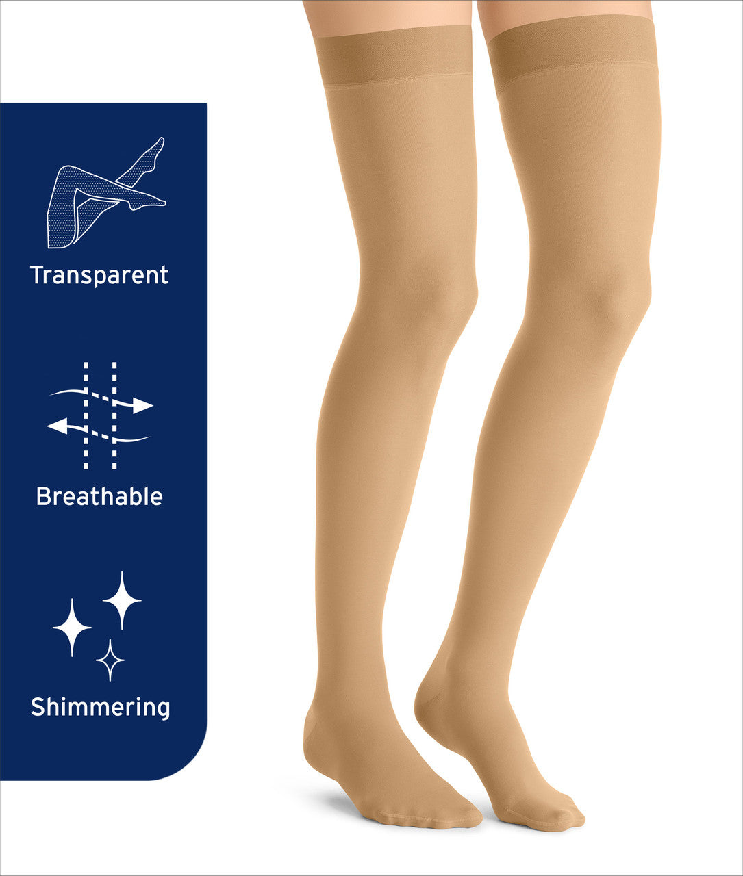 JOBST® UltraSheer Thigh High w/ Sensitive Band 30-40mmHg