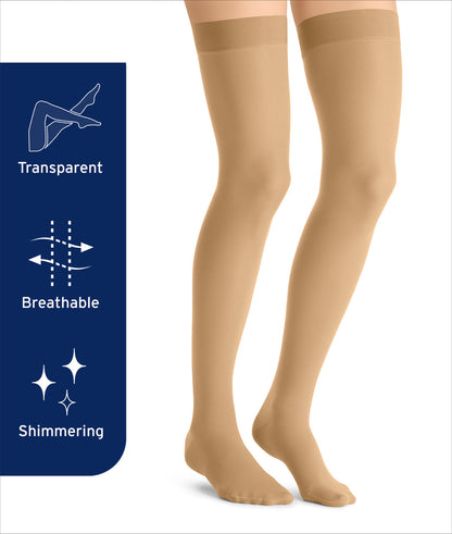 JOBST® UltraSheer Thigh High w/ Sensitive Band 30-40mmHg