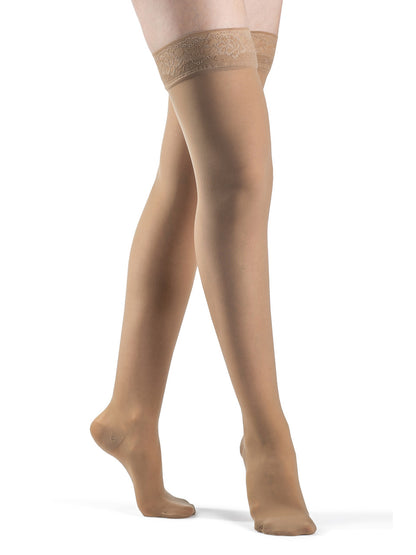 Sigvaris Sheer Women's Thigh High 30-40mmHg - Compression Level: Extra Firm 30-40 MmHg - Unisex - Leg