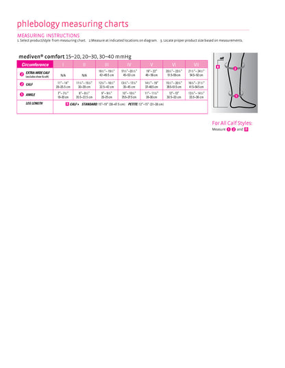 Mediven Comfort Calf Knee High 30-40mmHg - Compression Level: Extra Firm 30-40 MmHg - Unisex - Calf