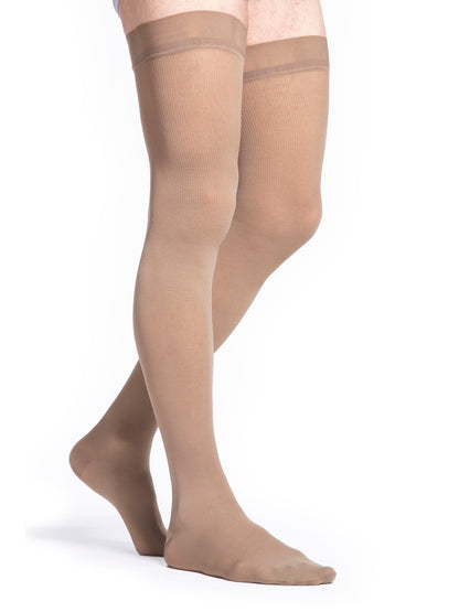 Sigvaris Men's Style Microfiber Thigh High 20-30mmHg - Compression Level: Firm 20-30 MmHg - Male - Leg