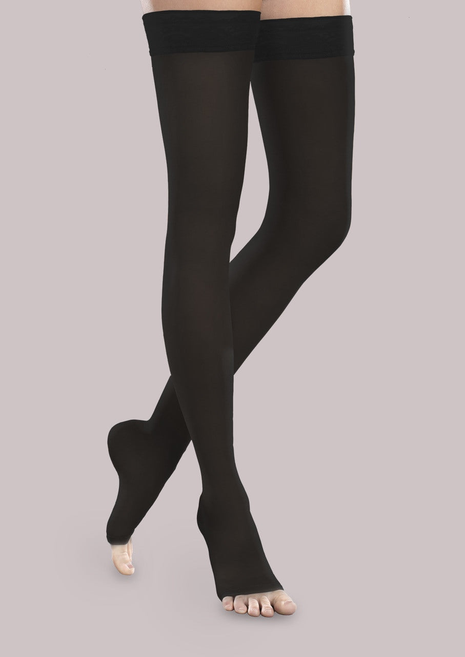 Sheer Ease by Therafirm® Open-Toe Thigh-High 15-20mmHg