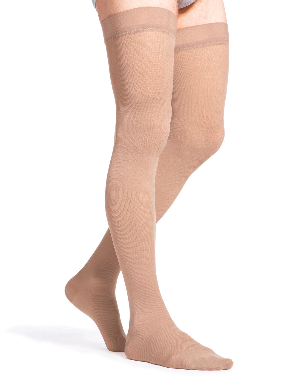 Sigvaris Select Comfort Men's Thigh High W/ Grip Top 30-40mmHg - Compression Level: Extra Firm 30-40 MmHg - Male - Leg