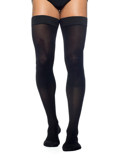 Sigvaris Select Comfort Men's Thigh High W/ Grip Top 30-40mmHg - Compression Level: Extra Firm 30-40 MmHg - Male - Leg