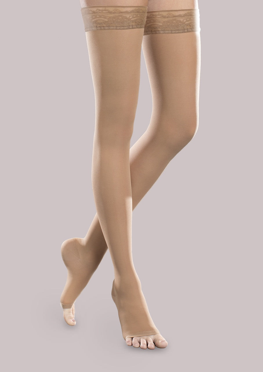 Sheer Ease by Therafirm® Open-Toe Thigh-High 15-20mmHg