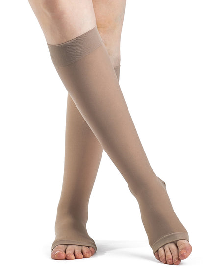 Sigvaris Dynaven Knee High, Open Toe 30-40mmHg - Compression Level: Extra Firm 30-40 MmHg - Unisex - Foot
