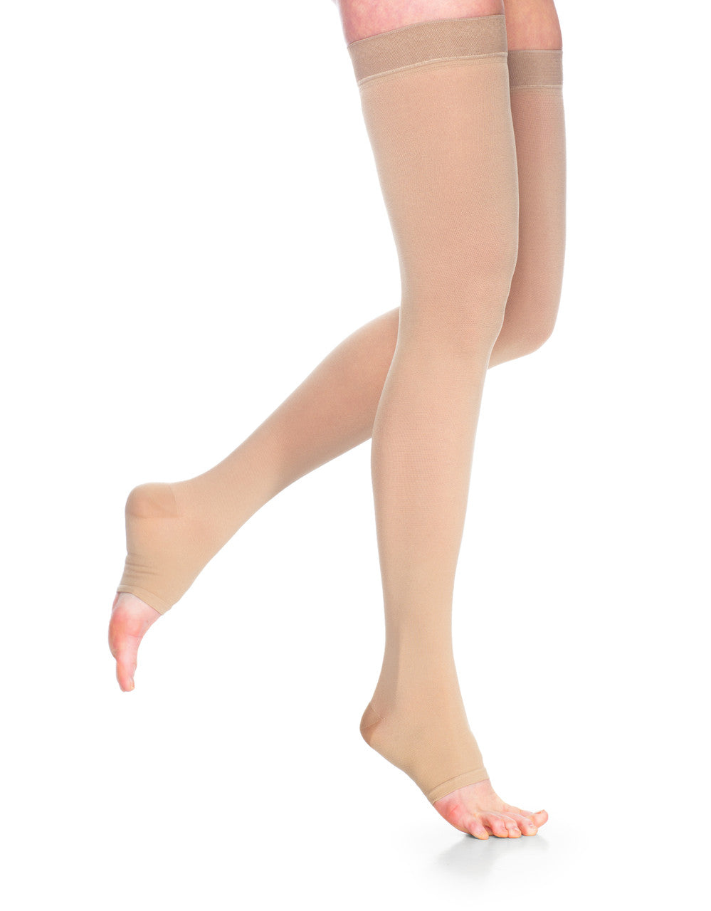 Sigvaris Dynaven Thigh High, Open Toe 30-40mmHg - Compression Level: Extra Firm 30-40 MmHg - Unisex - Foot