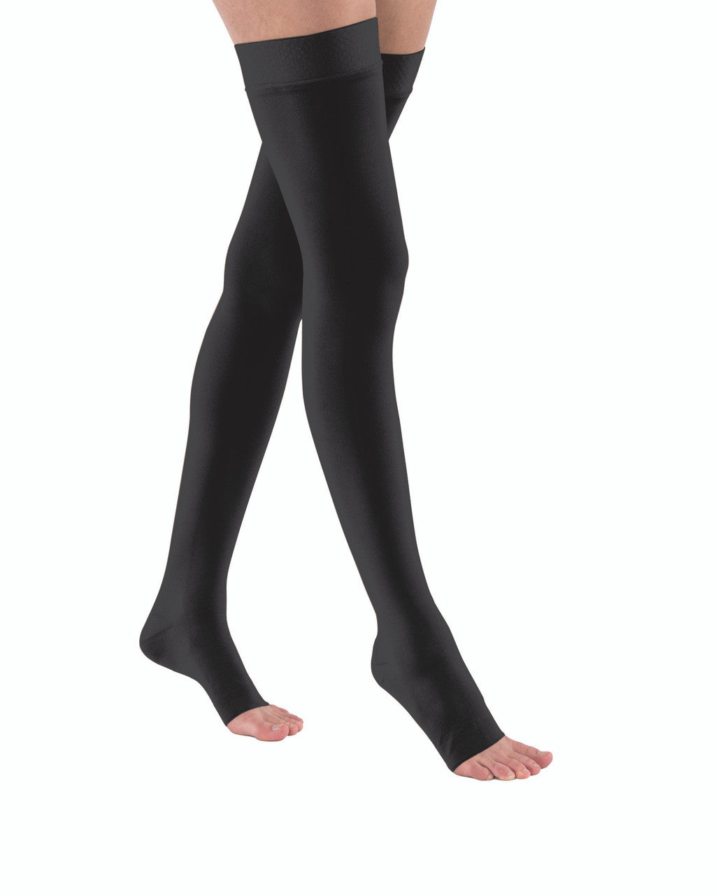 BLACK SILICONE DOT BAND OPEN TOE