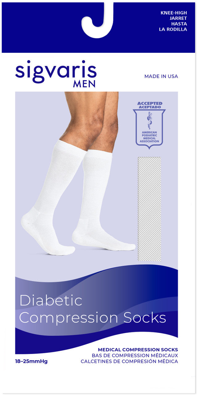 Sigvaris Men's Diabetic Sock 18-25mmHg