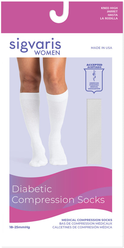 Sigvaris Women's Diabetic Sock 18-25mmHg