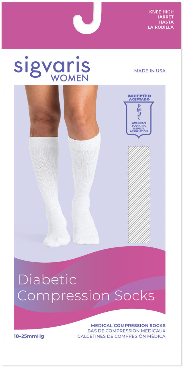Sigvaris Women's Diabetic Sock 18-25mmHg