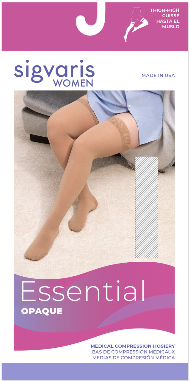 Sigvaris Select Comfort Women's Thigh High W/ Grip Top 20-30mmHg - Compression Level: Firm 20-30 MmHg - Unisex - Leg