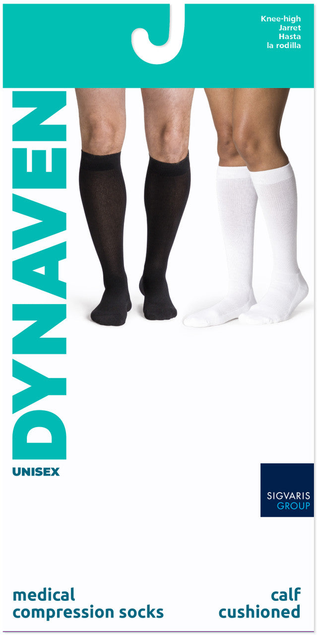 Sigvaris Dynaven Cushioned Knee High 20-30mmHg - Compression Level: Firm 20-30 MmHg - Unisex - Knee