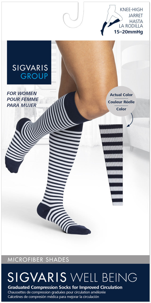 Sigvaris Microfiber Shades Women's Knee High 15-20mmHg - Compression Level: Moderate 15-20 MmHg - Unisex - Knee