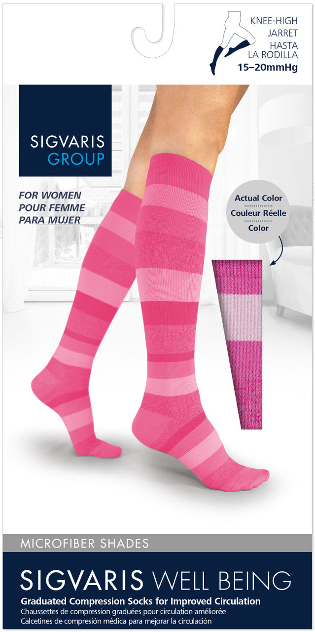 Sigvaris Microfiber Shades Women's Knee High 15-20mmHg - Compression Level: Moderate 15-20 MmHg - Unisex - Knee