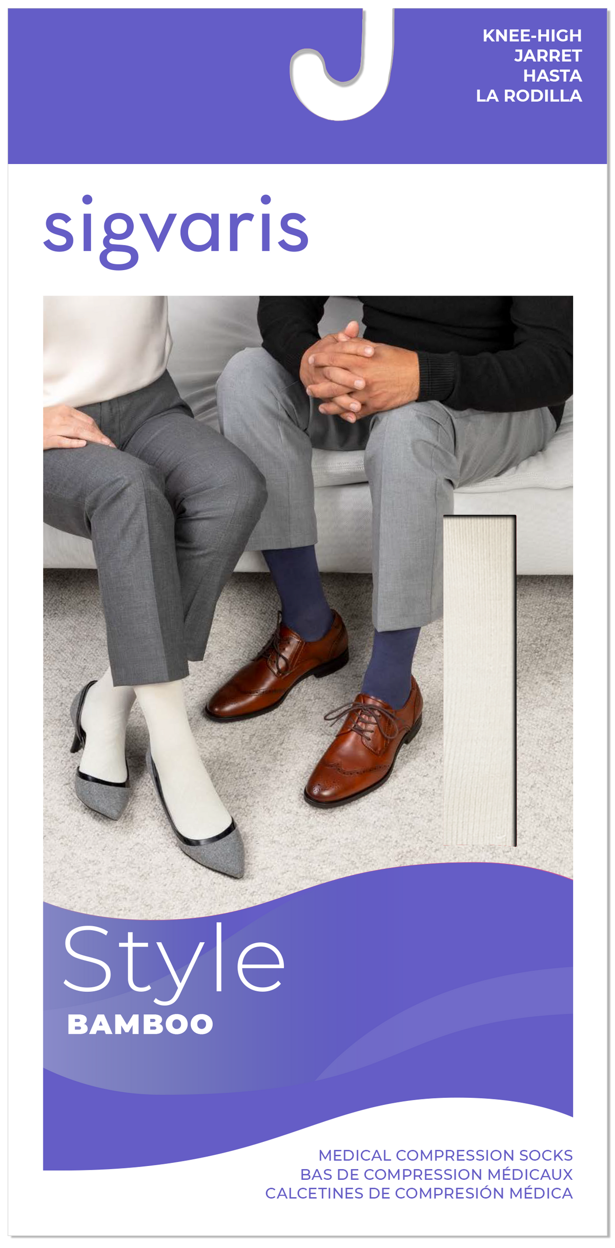 Style Bamboo Calf 20-30 mmHg Closed Toe Unisex