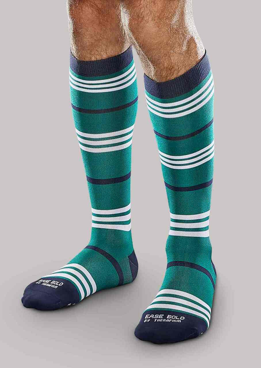 EASE Bold Fashion Moderate Gradient Compression Socks - Deep Blue ...