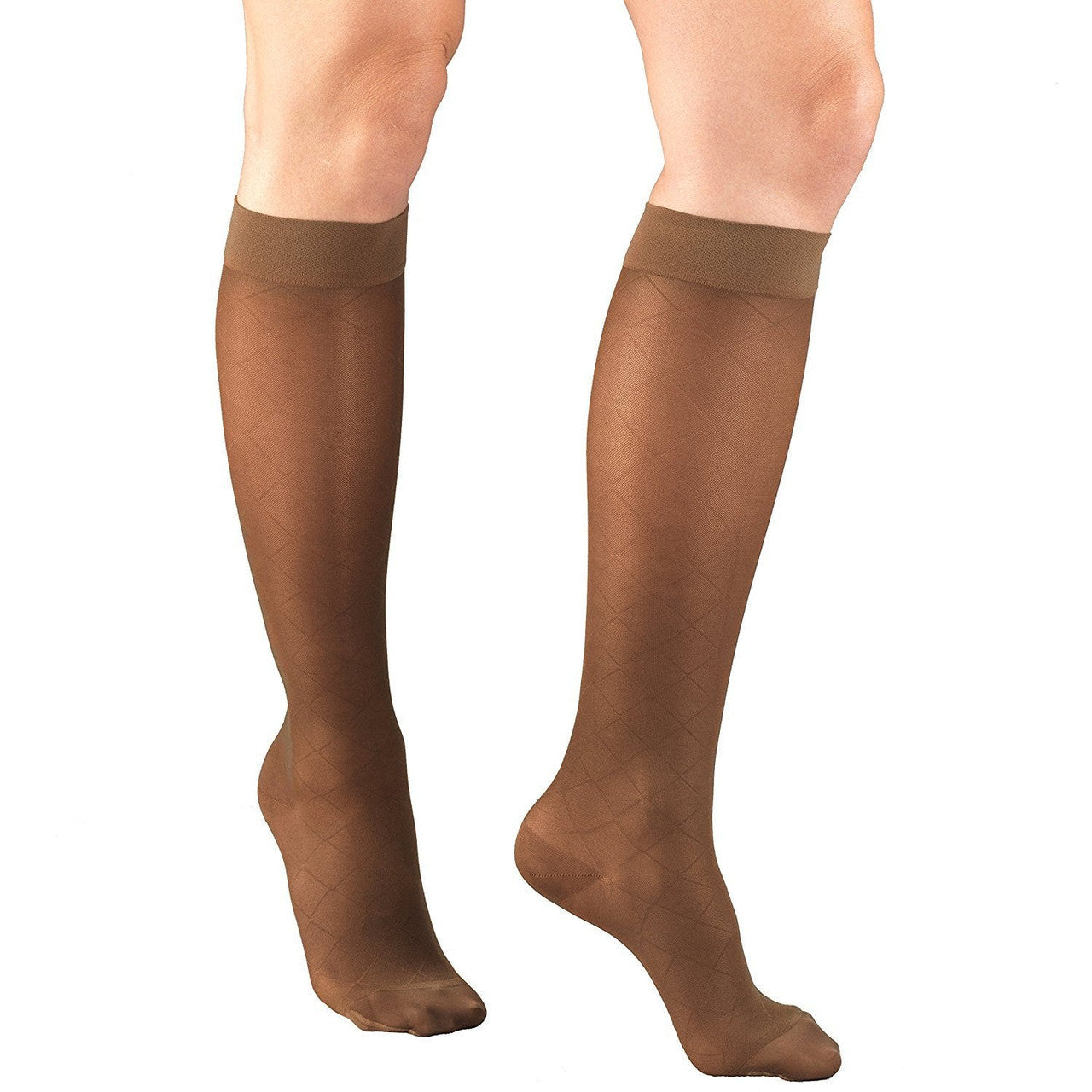 Truform Lites Sheer Patterned Knee High 15-20mmHg - Compression Level: Moderate 15-20 MmHg - Female - Knee