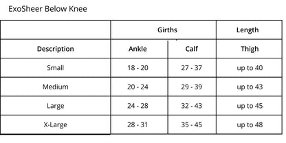 L & R ExoSheer Knee High 20-30mmHg - Compression Level: Firm 20-30 MmHg - Female - Knee