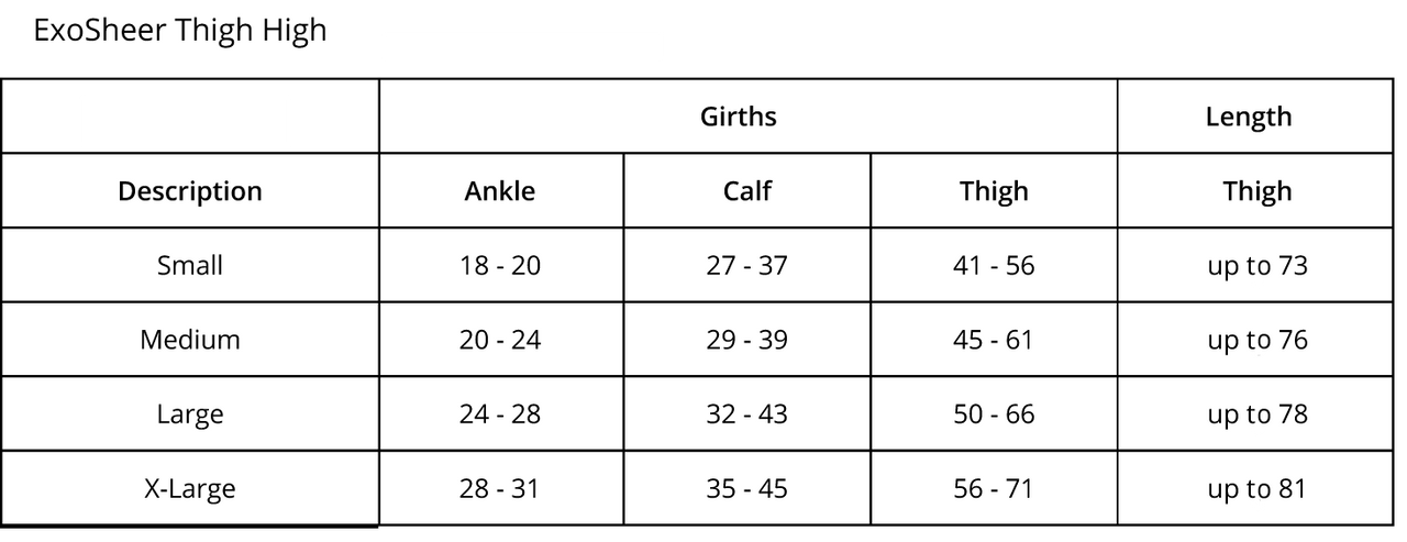 L & R ExoSheer Thigh High 8-15mmHg - Compression Level: Mild 8-15 MmHG - Female - Leg