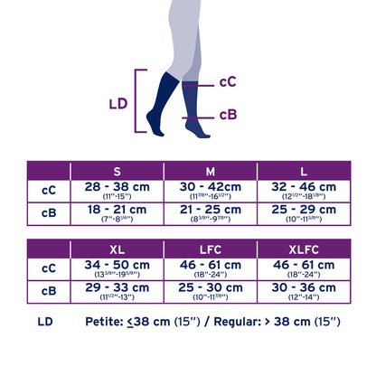 JOBST® Opaque Knee High 15-20mmHg