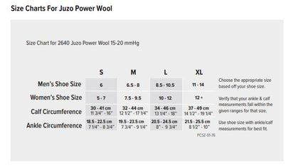 Juzo Power Wool 15-20 mmHg Compression Knee High Socks - Compression Level: Moderate 15-20 MmHg - Unisex - Knee
