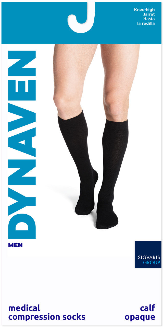 Sigvaris Dynaven Men's Knee High 30-40mmHg - Compression Level: Extra Firm 30-40 MmHg - Male - Knee