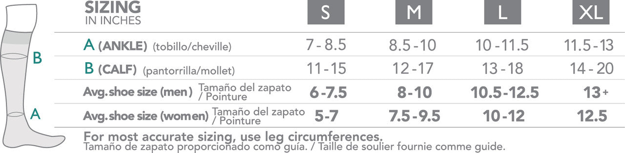 Rejuva Motley Stripe Compression Knee High 20-30mmHg - Compression Level: Firm 20-30 MmHg - Unisex - Knee