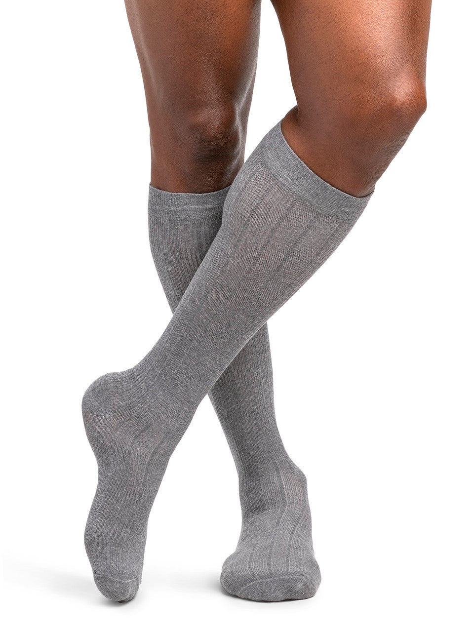 Sigvaris Men's Linen Ribbed Socks 20-30mmHg