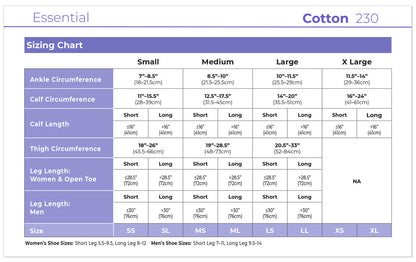 Sigvaris Men's Essential Cotton Knee High 30-40mmHg - Compression Level: Extra Firm 30-40 MmHg - Male - Knee