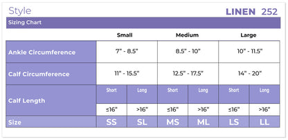 Sigvaris Women's Linen Ribbed Socks 20-30mmHg