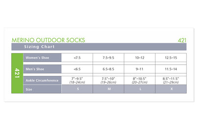 Sigvaris Merino Outdoor Socks 15-20mmHg