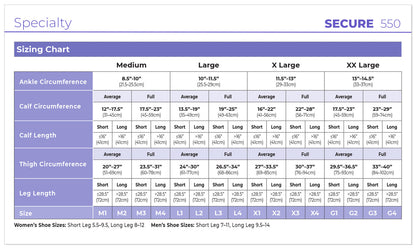 Sigvaris Secure Men's Knee High 40-50mmHg - Compression Level: Severe 40-50 MmHg - Male - Knee