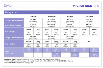 Sigvaris Men's Style Microfiber Knee High 30-40mmHg - Compression Level: Extra Firm 30-40 MmHg - Male - Knee