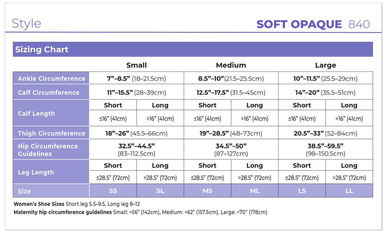Sigvaris Soft Opaque Maternity Pantyhose 15-20mmHg - Compression Level: Moderate 15-20 MmHg - Female - Leg