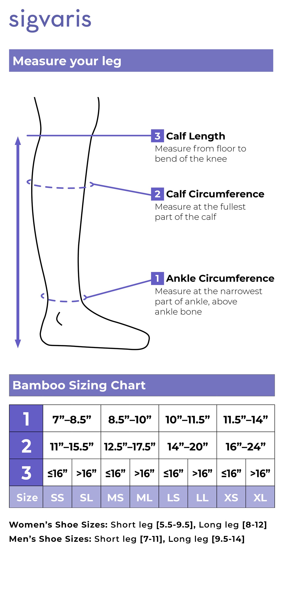 Style Bamboo Calf 20-30 mmHg Closed Toe Unisex
