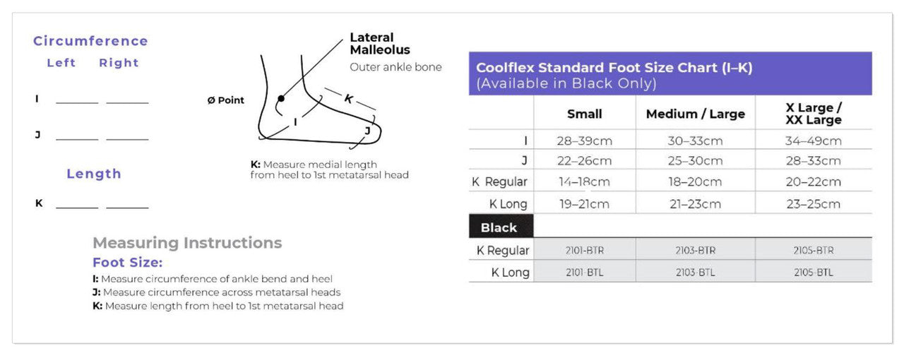 Sigvaris Coolflex Standard Foot