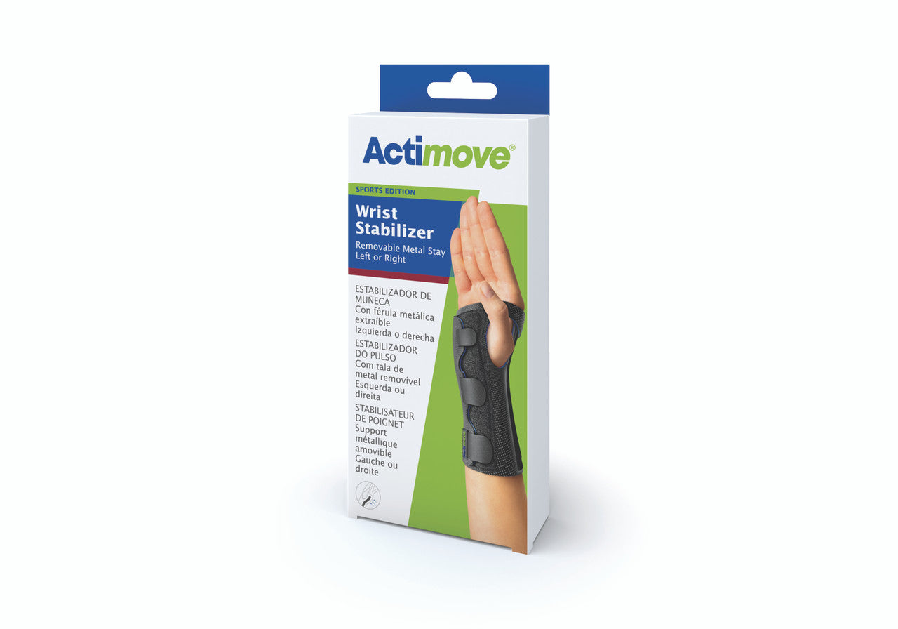 Actimove ® SPORTS EDITION Wrist Stabilizer W/ Removable Metal Stay
