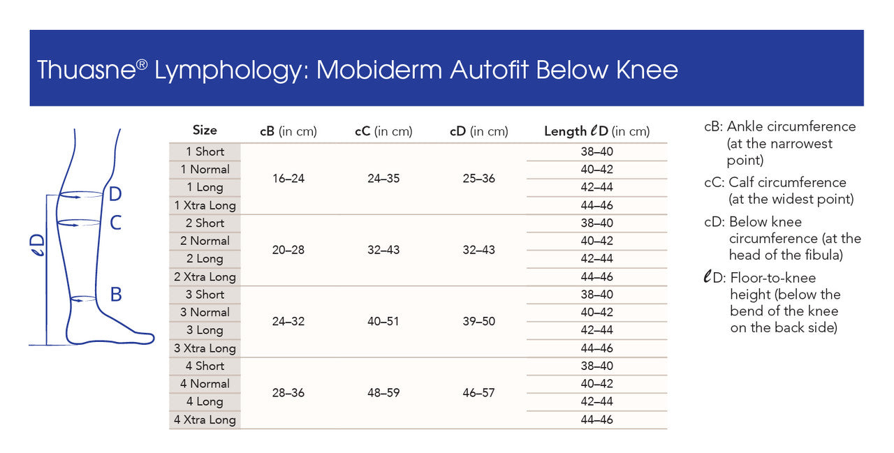 MOBIDERM Autofit Below Knee Leg Wrap - Unisex - Knee