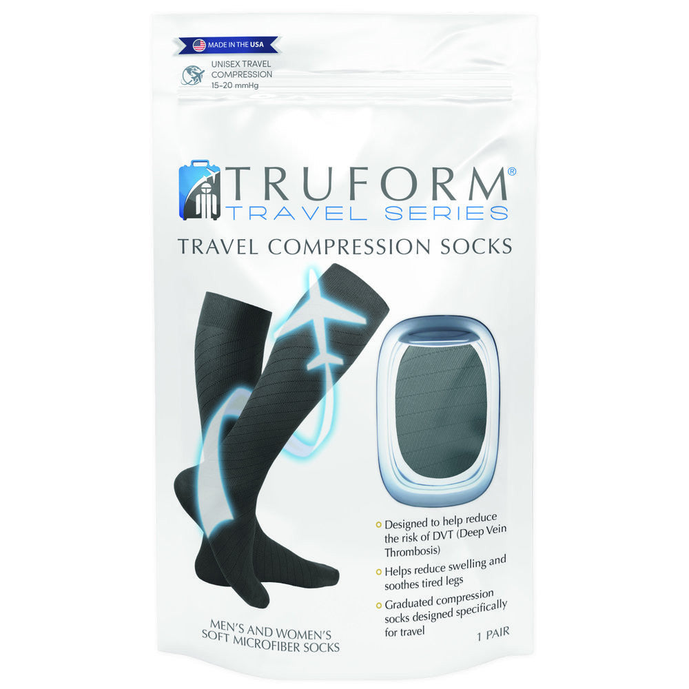 Truform Travel Socks 15-20mmHg